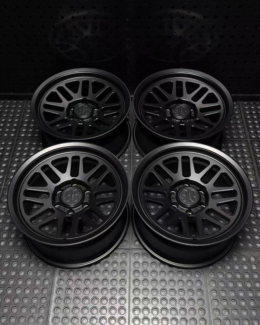 (Set of 4) FRS-01 | 6061-T6 Forged | Smooth Lip | Matte Black (6x135 | 17x8.5, 0mm Offset)