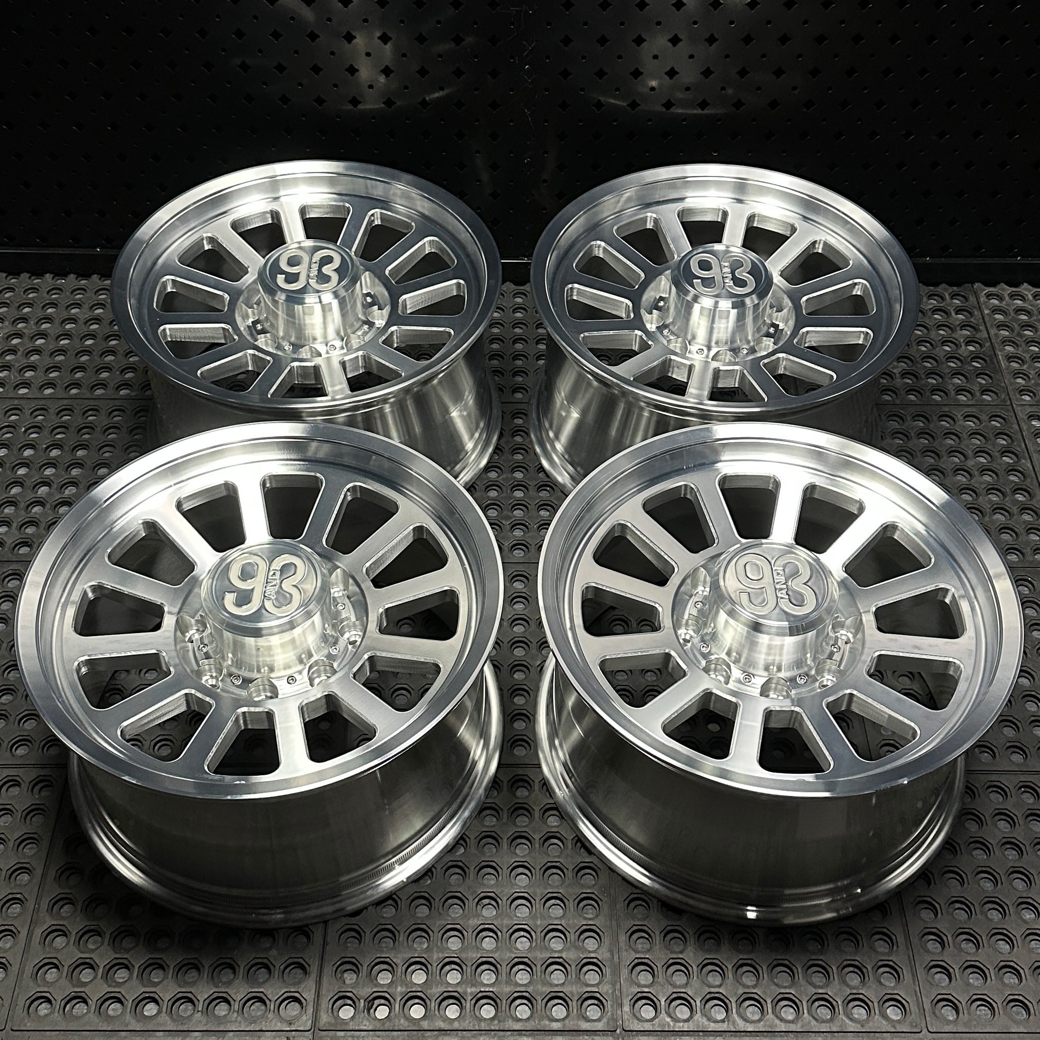 (Set of 4) FRS-12 | 6061-T6 Forged | Smooth Lip | Machined Clear (8x170 | 18x9, +18mm Offset)