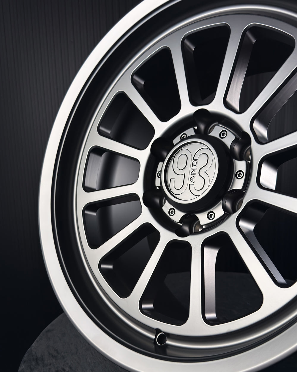 (Set of 4) FRS-12 | 6061-T6 Forged | Smooth Lip | Matte Black (6x135 | 17x8.5, 0mm Offset)