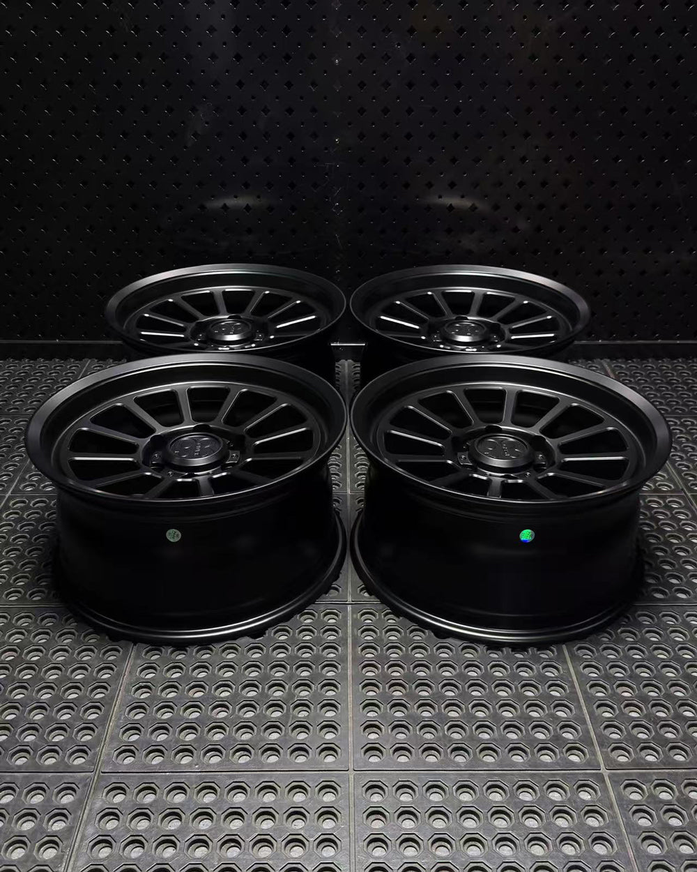 (Set of 4) FRS-12 | 6061-T6 Forged | Smooth Lip | Matte Black (6x135 | 17x8.5, 0mm Offset)