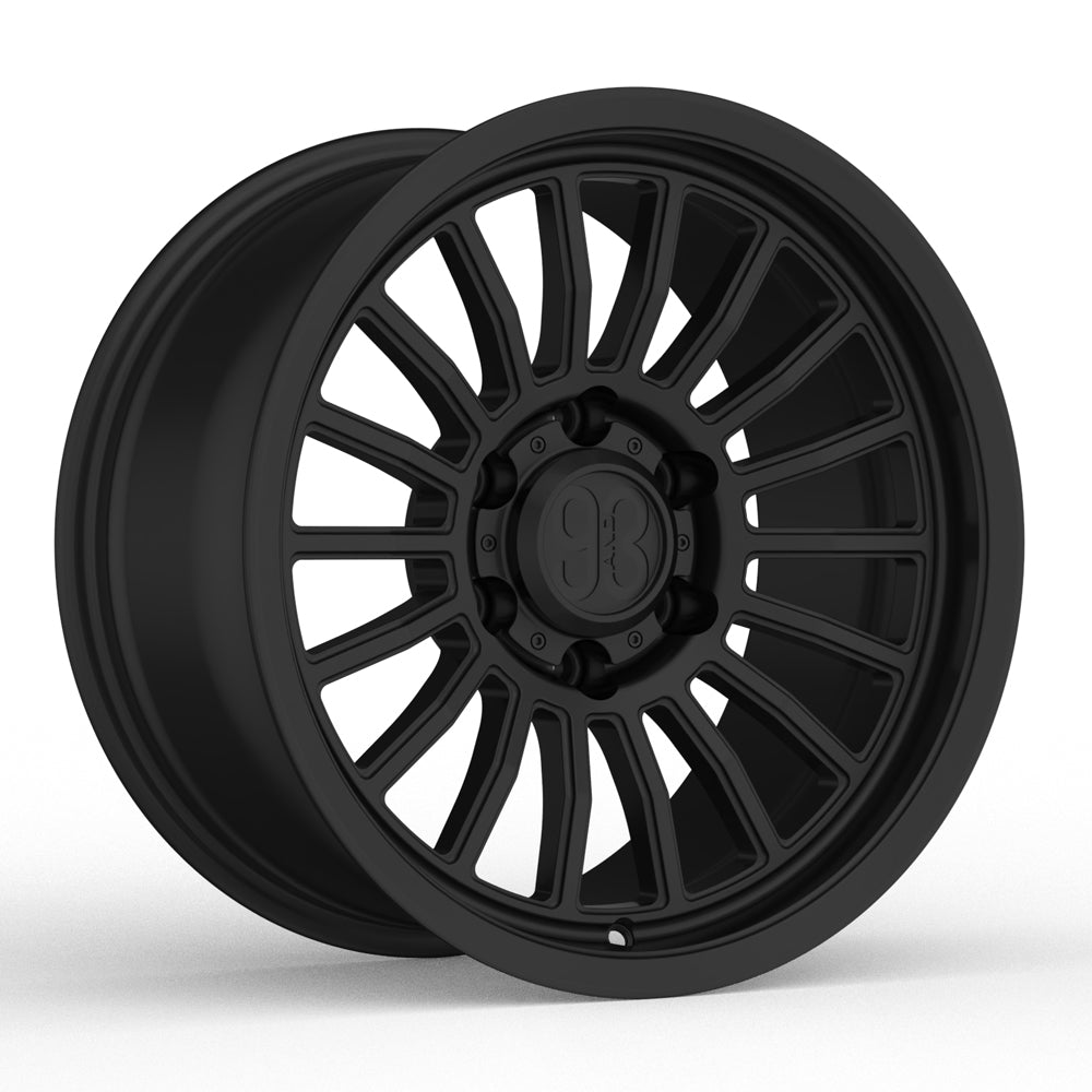 FRS-18 | 6061-T6 Forged | Smooth Lip | Black