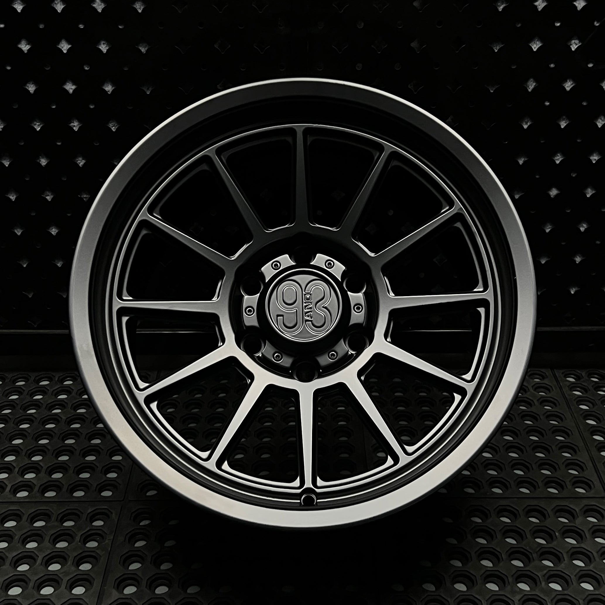 (Set of 4) FRS-11 | 6061-T6 Forged | Smooth Lip | Satin Black (6x135 | 17x8.5, 0mm Offset)