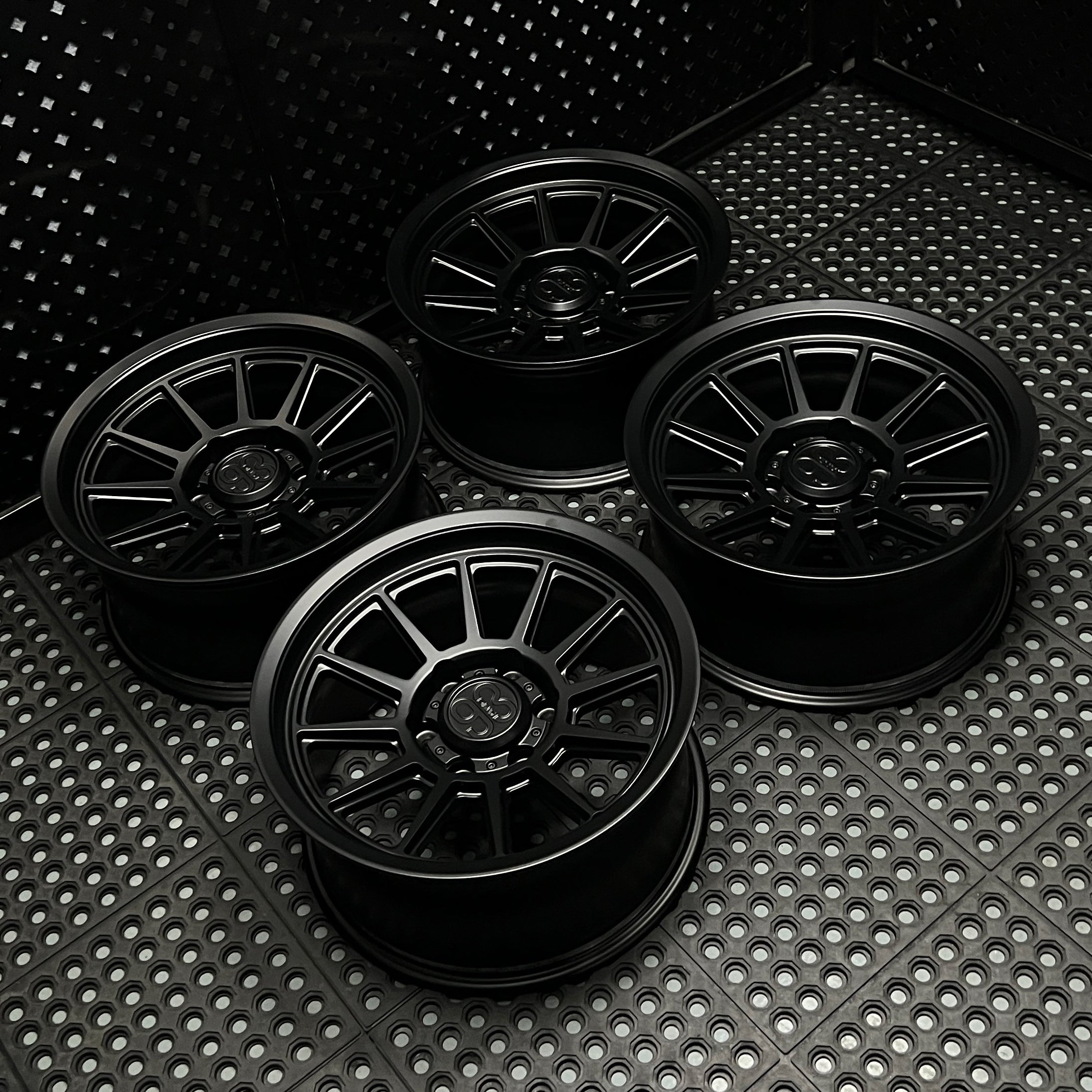 (Set of 4) FRS-11 | 6061-T6 Forged | Smooth Lip | Satin Black (6x135 | 17x8.5, 0mm Offset)