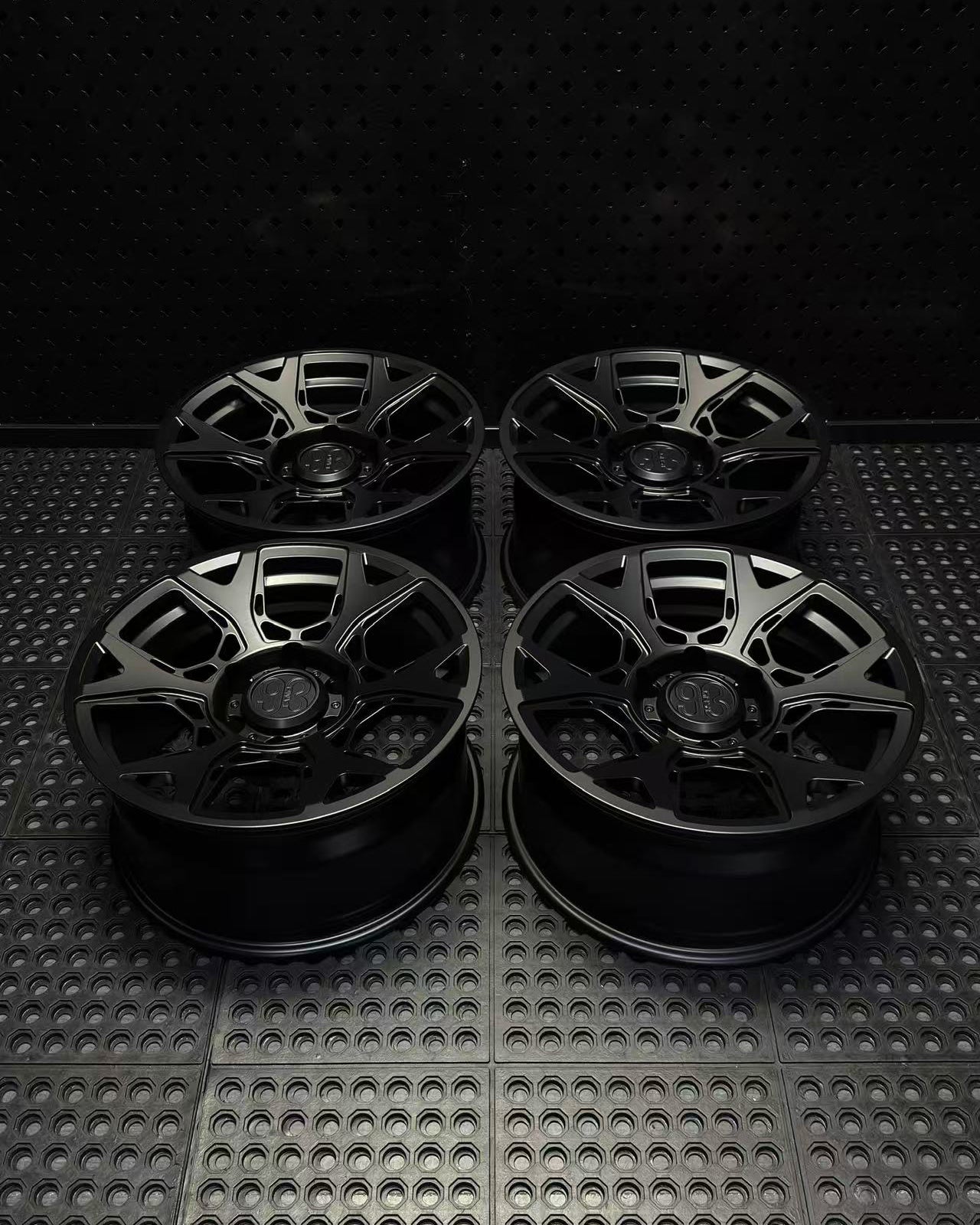 (Set of 4) SS-01 | 6061-T6 Forged | Satin Black (6x135 | 17x8.5, 0mm Offset)