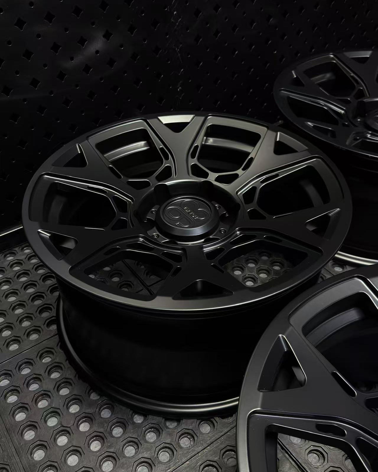 (Set of 4) SS-01 | 6061-T6 Forged | Satin Black (6x135 | 17x8.5, 0mm Offset)