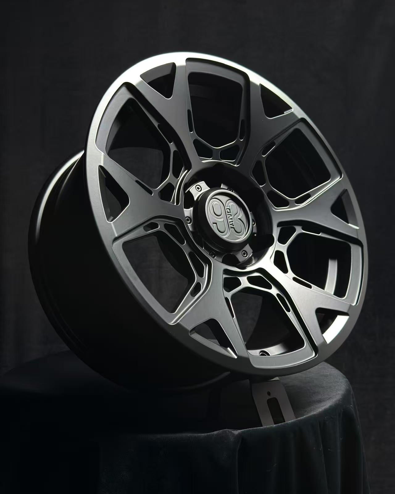 (Set of 4) SS-01 | 6061-T6 Forged | Satin Black (6x135 | 17x8.5, 0mm Offset)