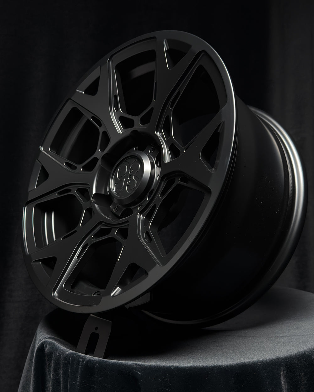 (Set of 4) SS-01 | 6061-T6 Forged | Satin Black (6x135 | 17x8.5, 0mm Offset)