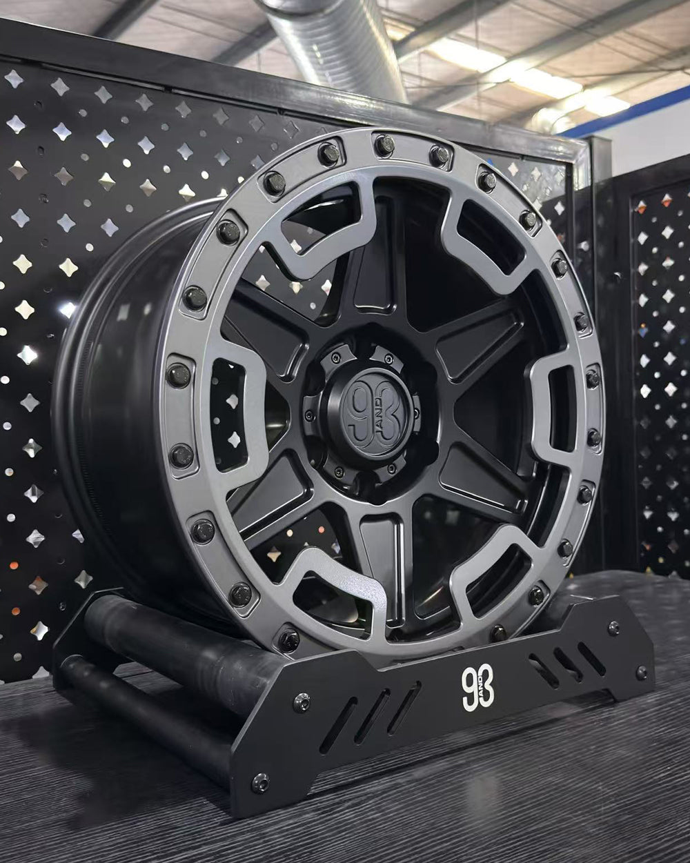 (Set of 4) XR-01R | 6061-T6 Forged | Simulated Beadlock w/ Removable Rings | Matte Black, Matte Gunmetal Rings (6x135 | 17x8.5, 0mm Offset)