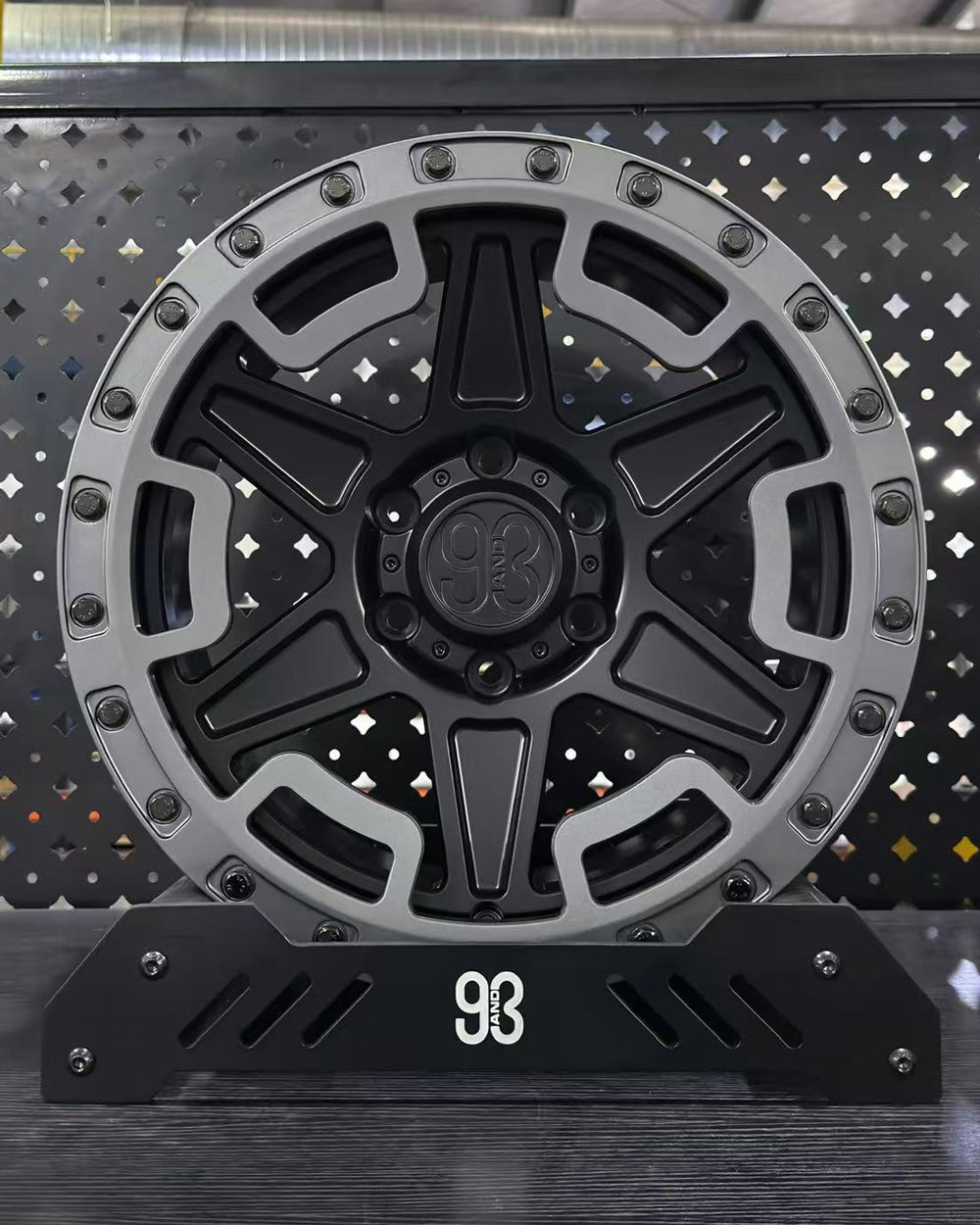 (Set of 4) XR-01R | 6061-T6 Forged | Simulated Beadlock w/ Removable Rings | Matte Black, Matte Gunmetal Rings (6x135 | 17x8.5, 0mm Offset)