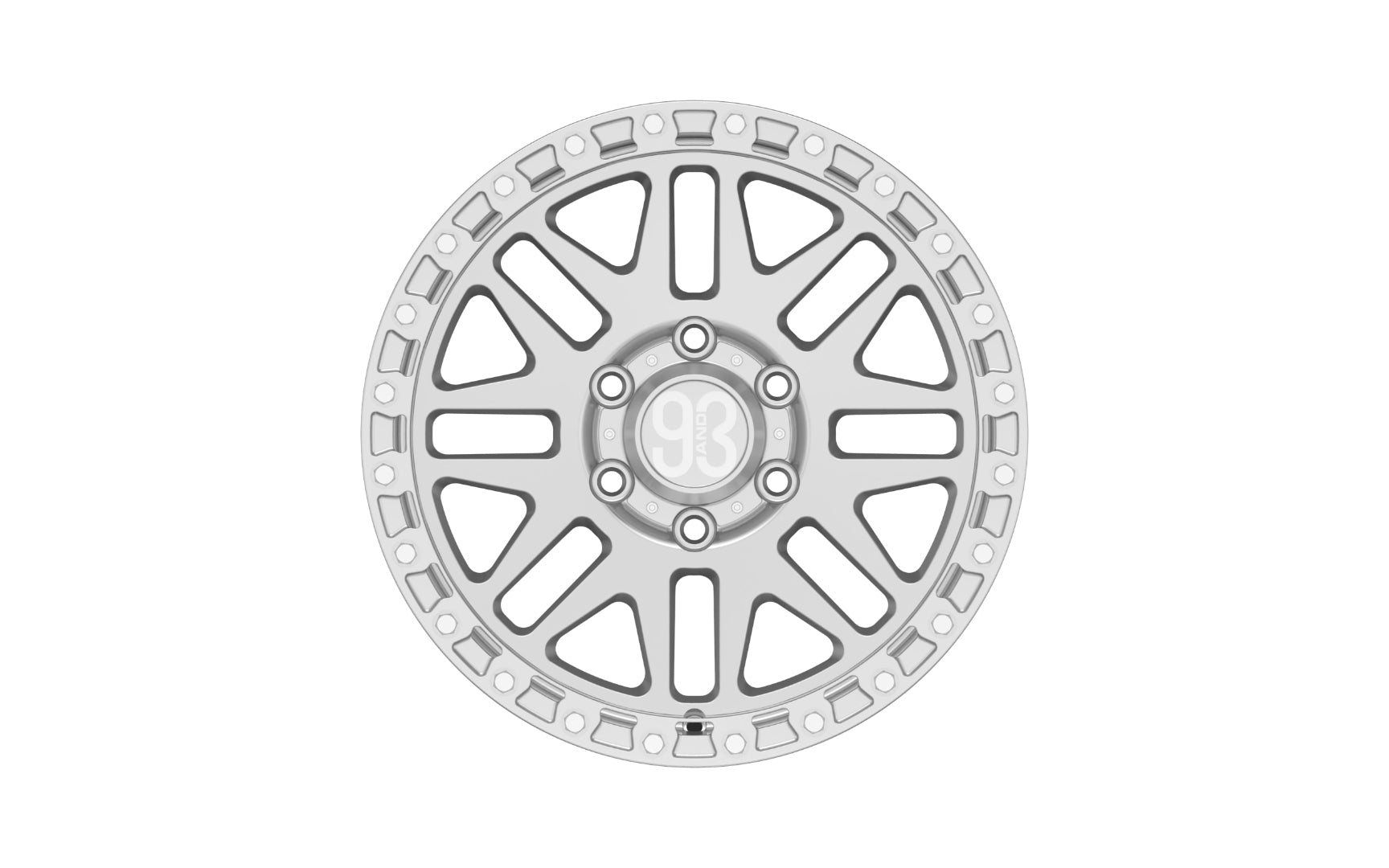 Slotted removable ring — front view
